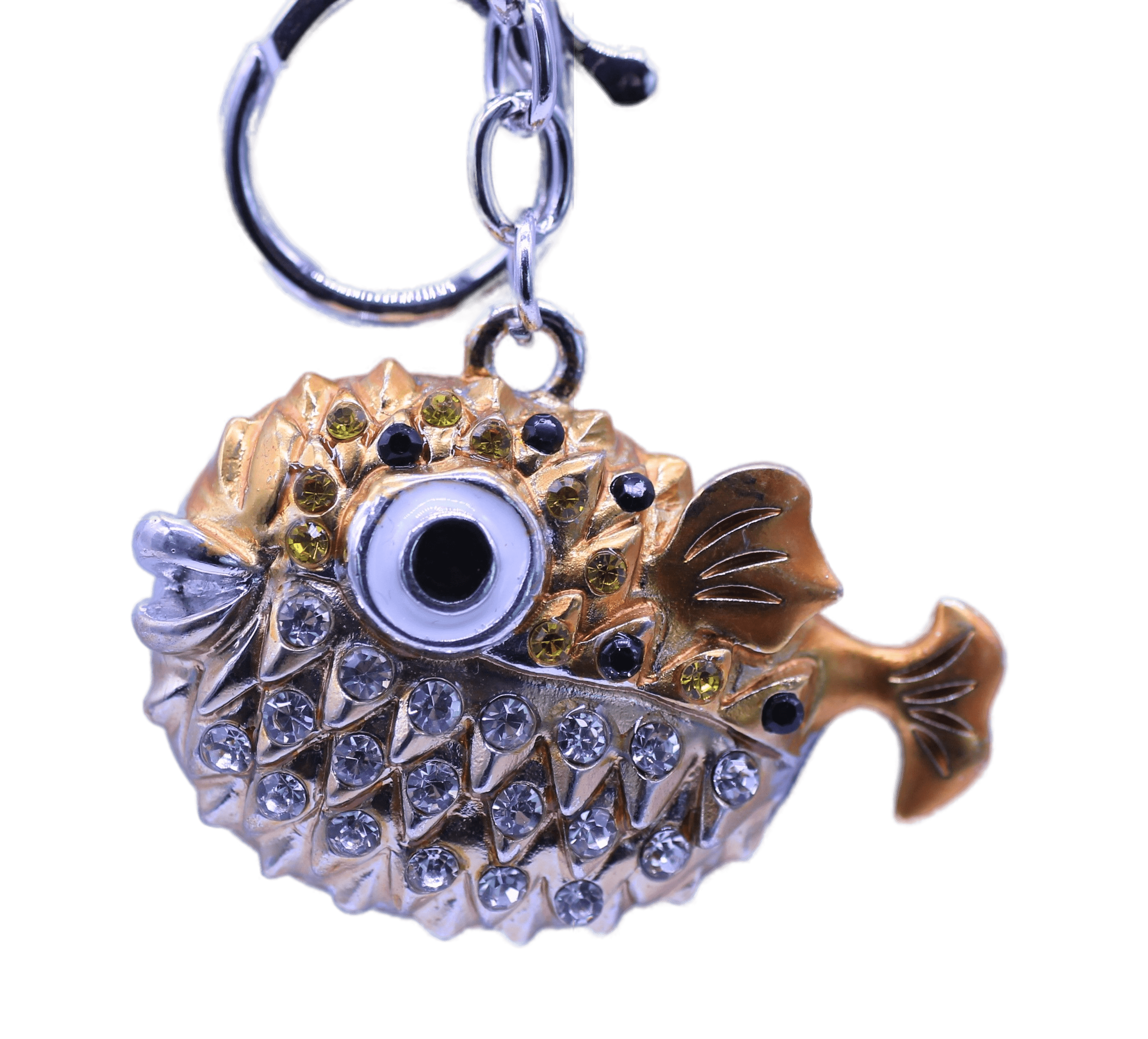 Metal on sale fish keychain