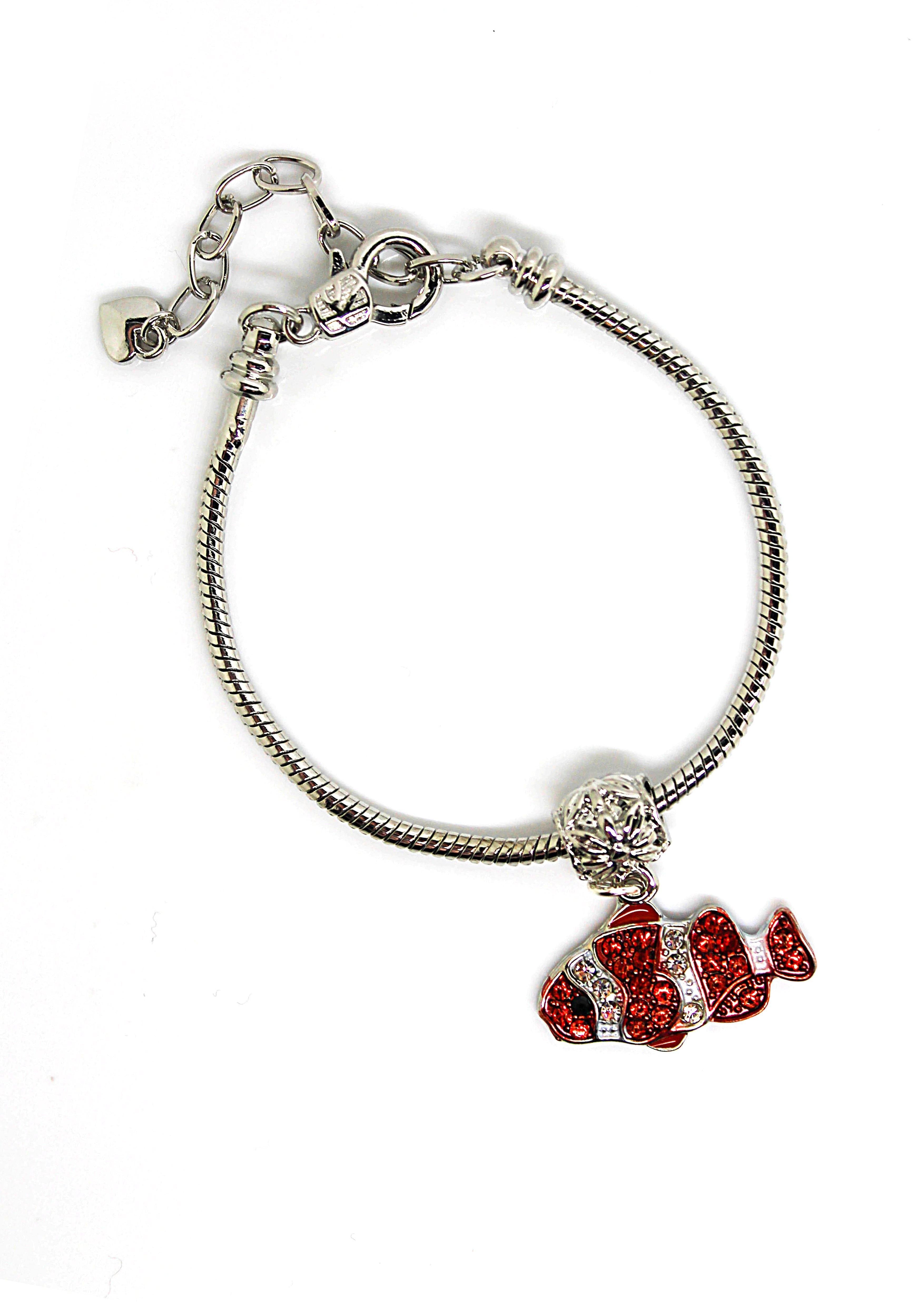 Clown Fish Orange Charm Bracelet - Wildtouch - Wildtouch